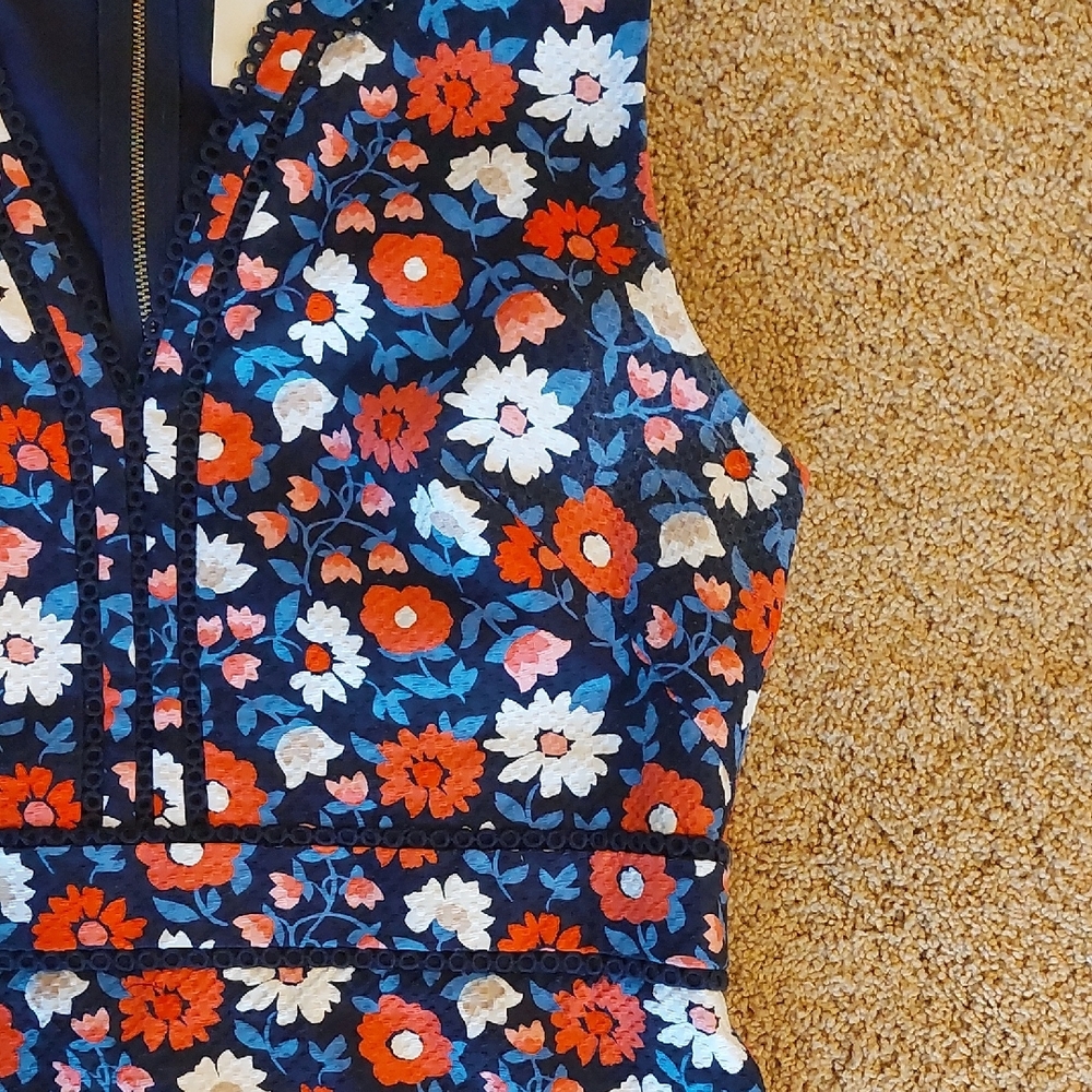 Kate Spade Black and Red Floral Midi Dress - Picture 10 of 10